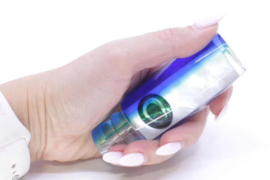 Moyes Lures White MOP Blue-Yellow Back Medium Shotgun 10" 3.3oz