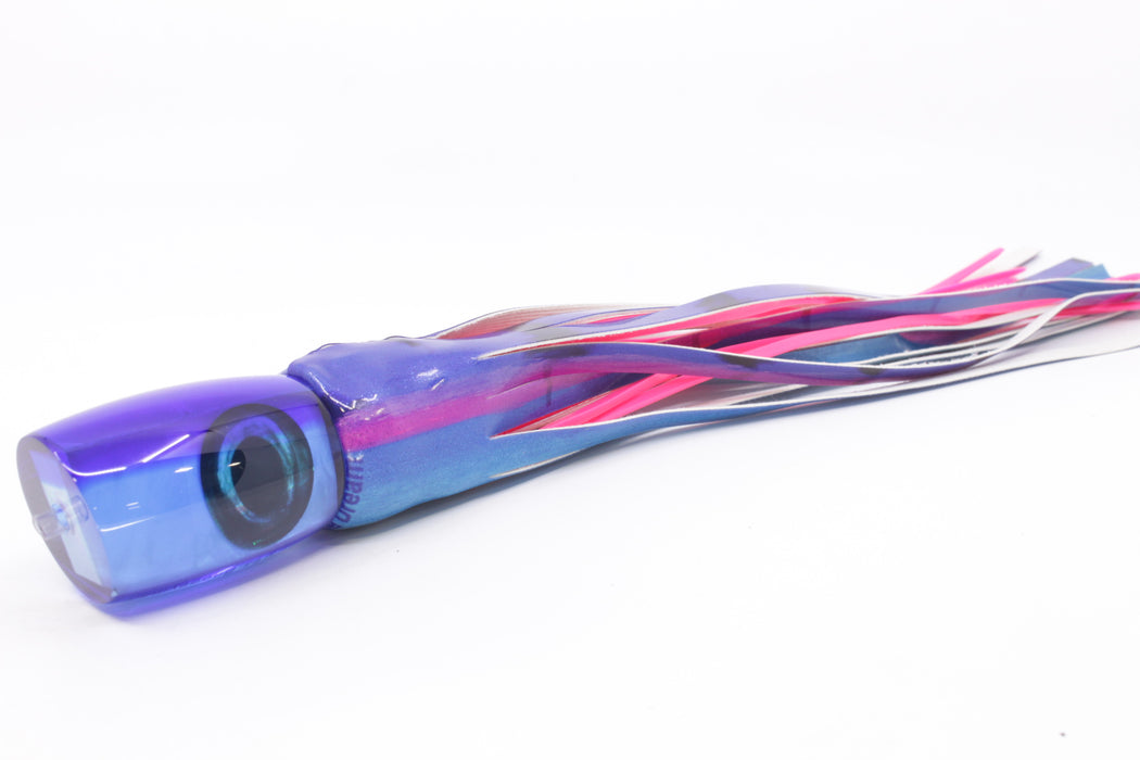 Moyes Lures Ice Blue MOP Blue Back Taxi Eyes Boogeyman 12" 5.7oz Fire Tailz Vinyl