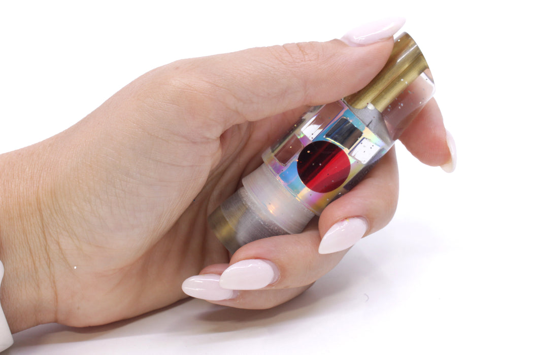 Tanigawa Lures Ice Rainbow Cracked Glass 2-Hole Slant 7" 5oz Head Only EZ-K