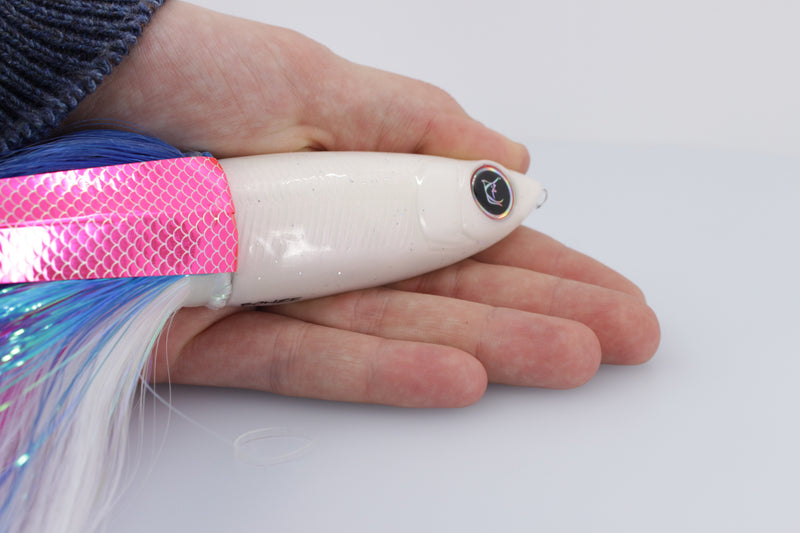 Bonze Lures Strawberry Pearl Weapon X 12" 9.6oz Flashabou with Wings