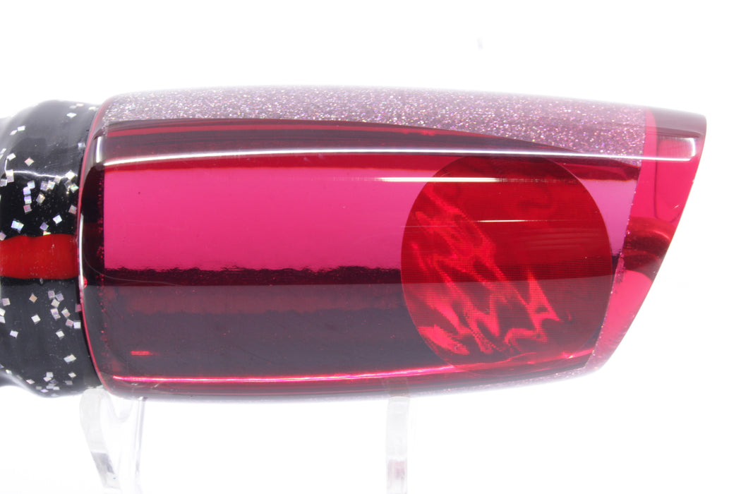 Koya Lures Red Mirrored Medium Poi Dog 14" 11oz Skirted Black