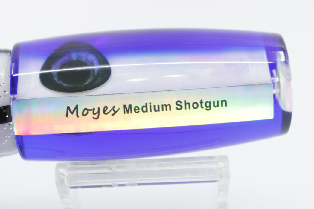 Moyes Lures White MOP Blue Back Medium Shotgun 10" 6.2oz Skirted Gay Bob