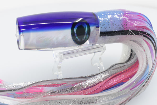 Aloha Lures Pink Small Magic Malolo 7 3.3oz Skirted Pink-Silver-White — GZ  Lures Big Game Supply