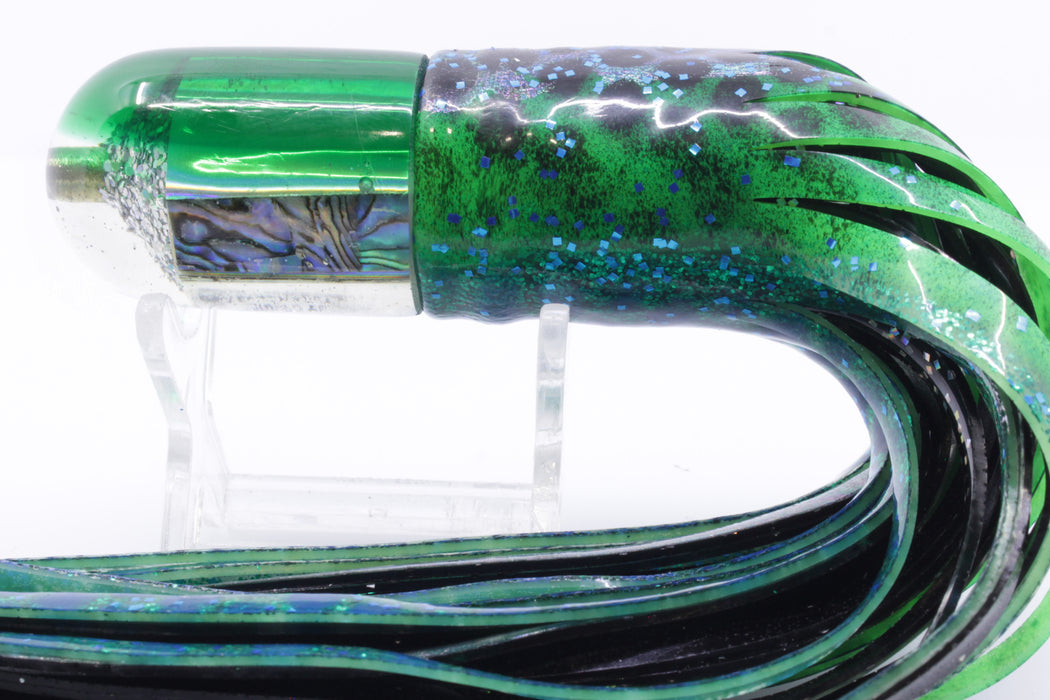 Marlin Magic Lures Paua Shell Green Back Jumbo AP Bullet 9" 6oz Skirted