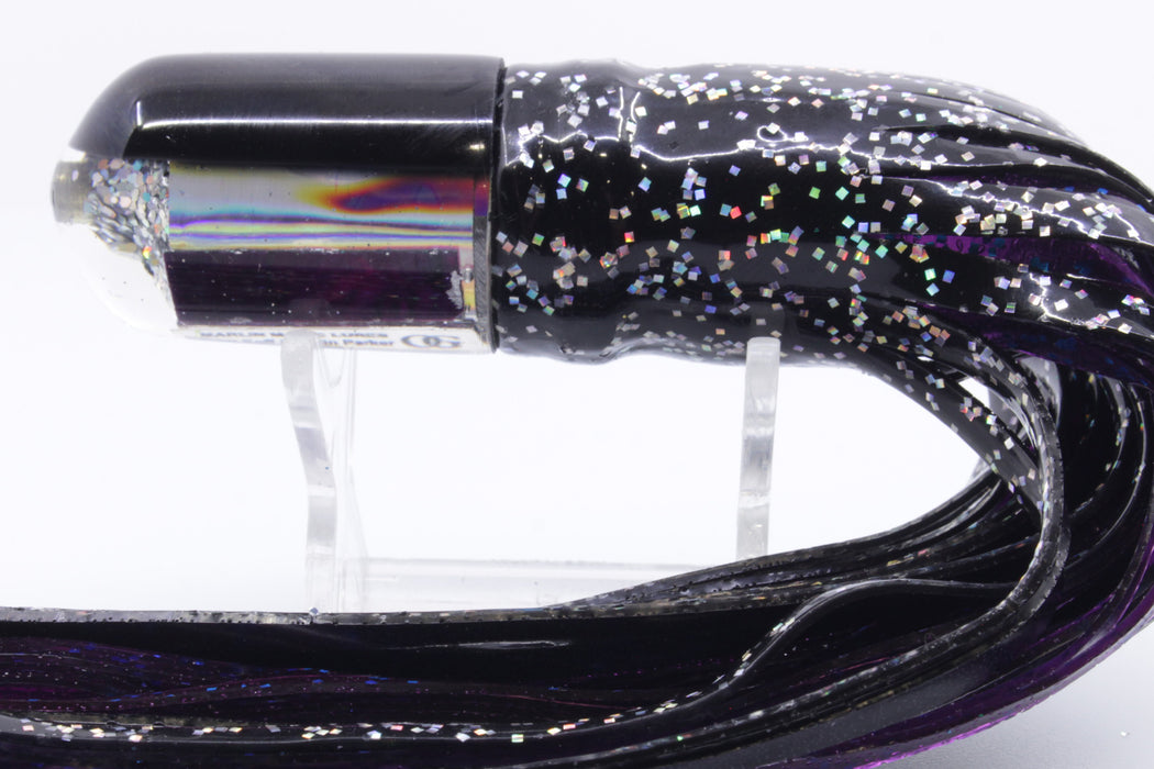 Marlin Magic Lures Purple MOP Black Back Jumbo AP Bullet 9" 6oz Skirted Black/Purple