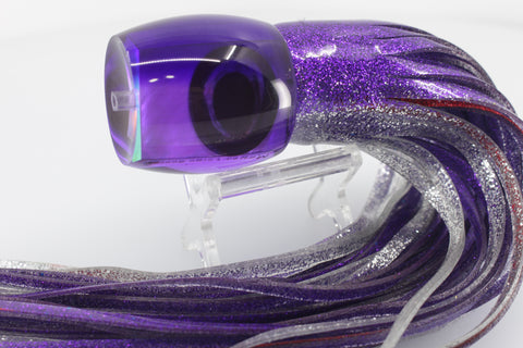 Moyes Lures Purple MOP Purple Back Large Secret 12" 6.5oz Skirted Purple-Silver