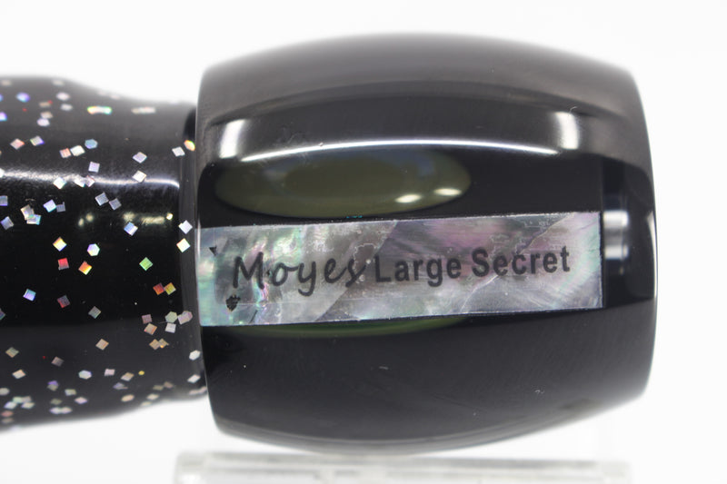 Moyes Lures Black Death Large Secret 12" 6.5oz Skirted Black-Root Beer