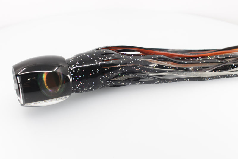 Moyes Lures Black Death Large Secret 12" 6.5oz Skirted Black-Root Beer