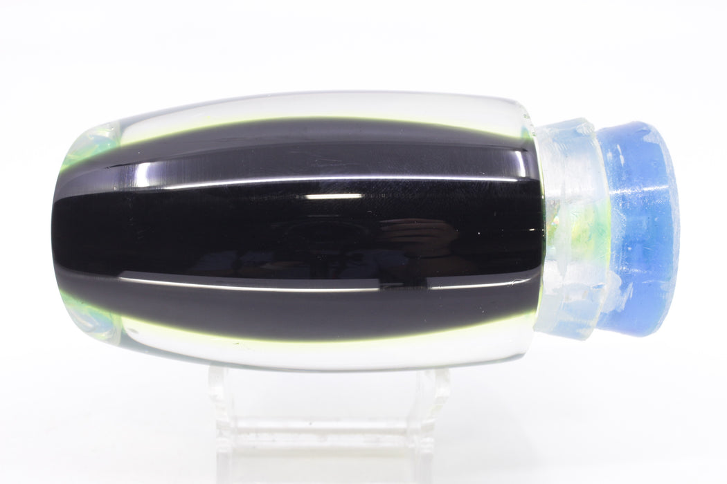 Joe Yee Lures by KEGZ Silver Rainbow Swirl Black-Yellow Back Popo 14" 9oz