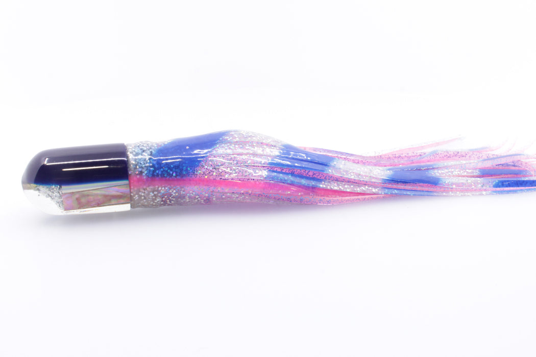 Marlin Magic Lures Pink MOP Blue Back Jumbo AP Bullet 9" 6oz Skirted Clear-Blue Bars