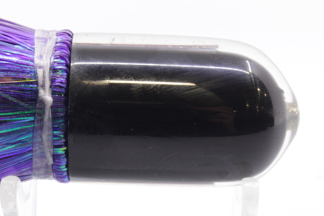 Marlin Magic Lures Purple MOP Black Back Jumbo AP Bullet 9" 6oz Strobez Purple