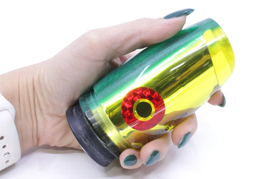 Jackpot Lures Yellow Chrome Green Back Cameltoe 14" 7.4oz