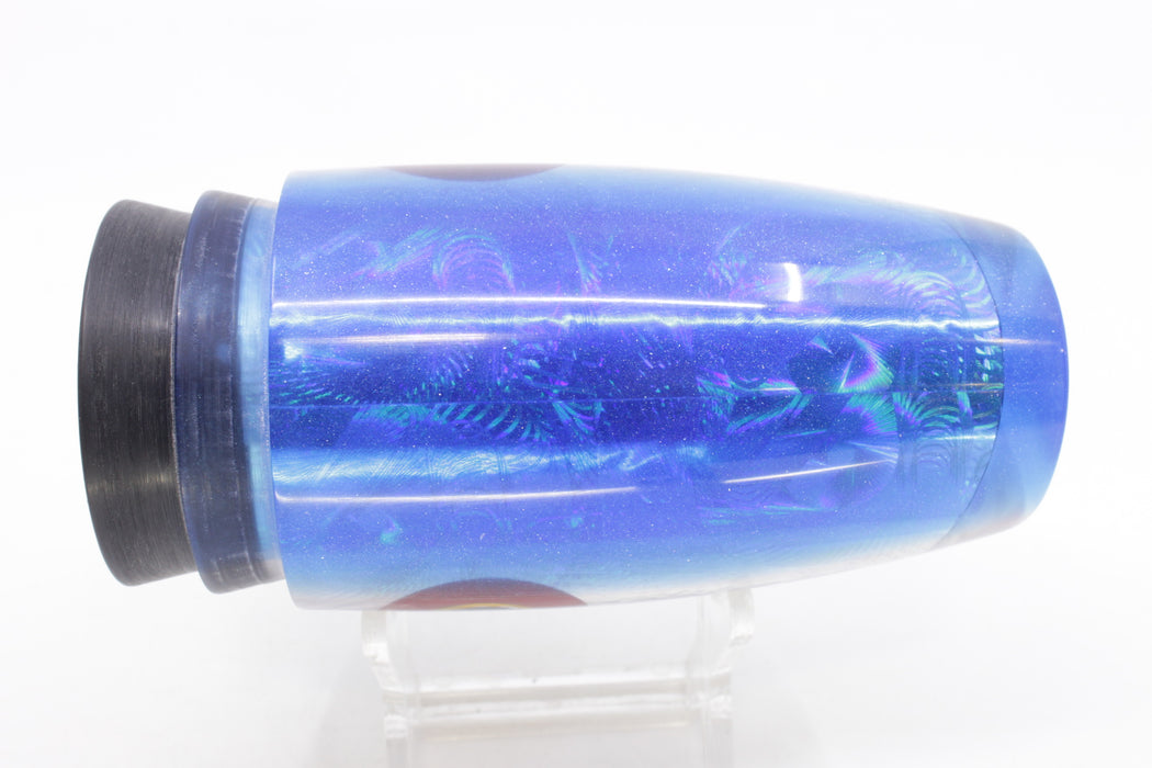 Jackpot Lures Silver Rainbow Swirl Blue Back Cameltoe 14" 7.4oz