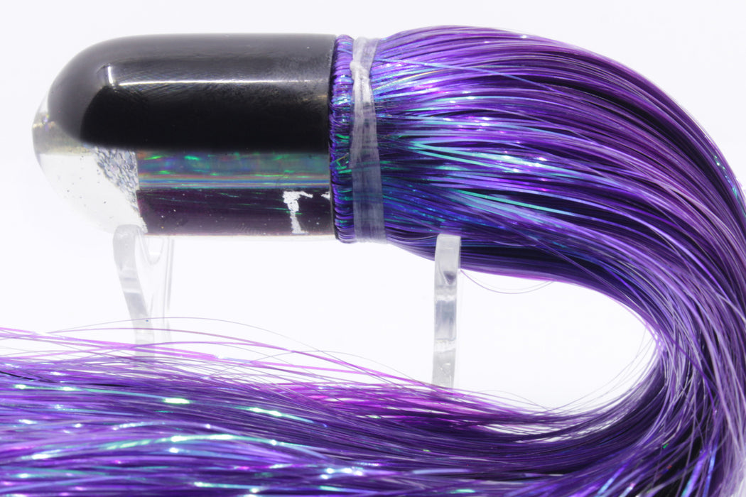 Marlin Magic Lures Purple MOP Black Back Jumbo AP Bullet 9" 6oz Strobez Purple