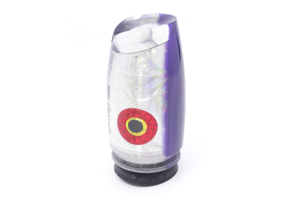 Jackpot Lures Silver Rainbow Swirl Purple Back Cameltoe 14" 7.4oz