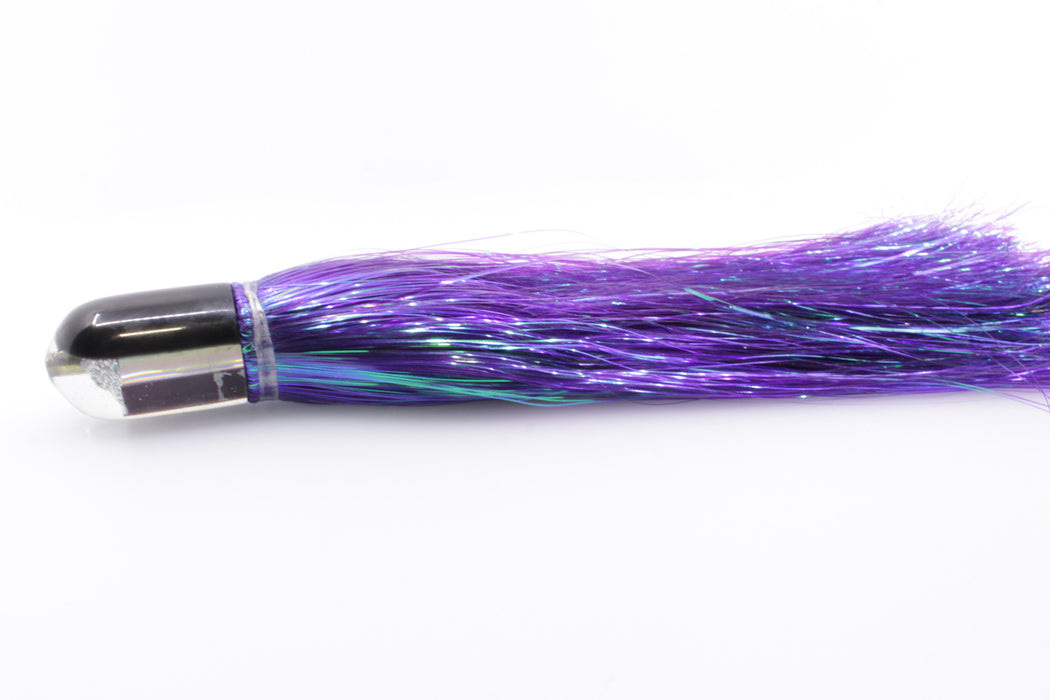 Marlin Magic Lures Purple MOP Black Back Jumbo AP Bullet 9" 6oz Strobez Purple