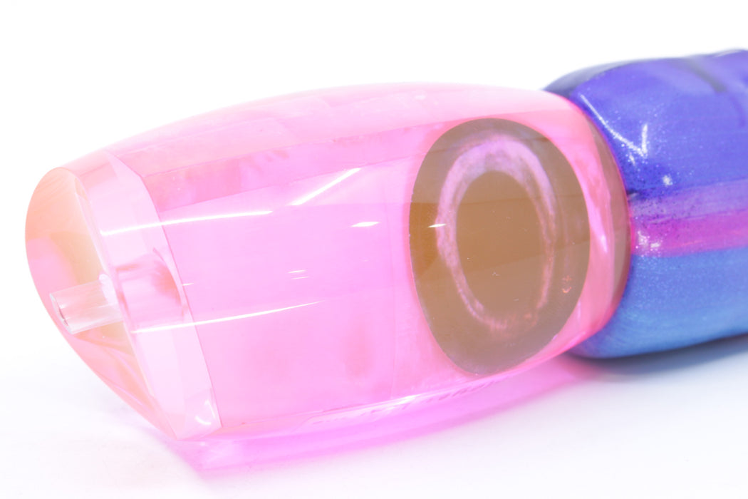 Moyes Lures Pink Resin MOP Taxi Eyes Large Argus 14" 8.5oz FT Vinyl Blue Dream