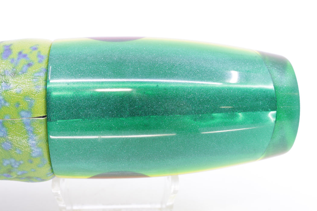 Jackpot Lures Yellow Chrome Green Back Cameltoe 14" 10.6oz ALV Mahi