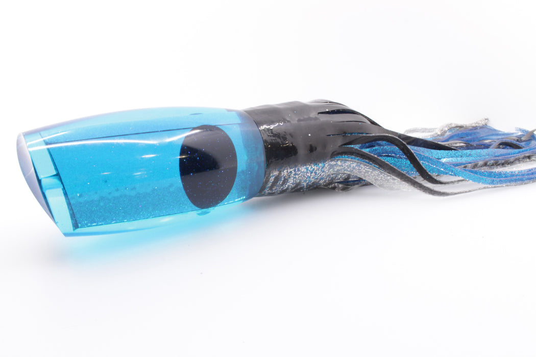 Bonze Lures Teal Rainbow Dog Bollocks 16" 20oz Black-Holo with Black Dots