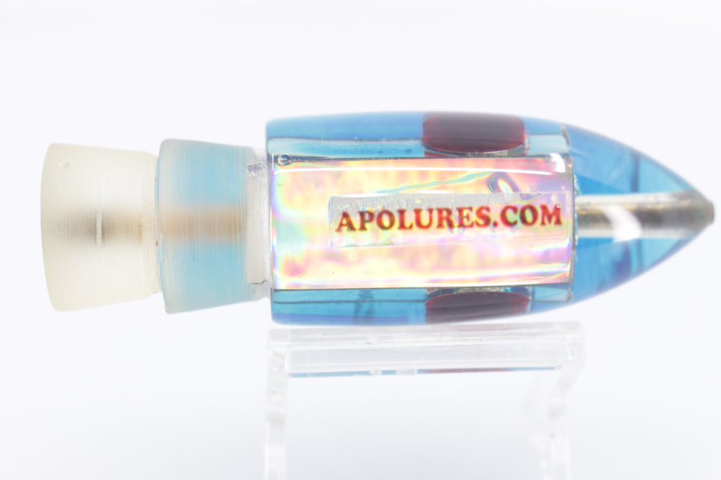 APO Lures Ice Blue-Silver Rainbow Blue Back Bullet 9" 6oz New Pre-Owned