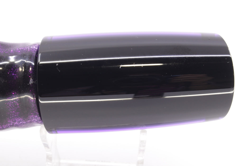 Moyes Lures Purple MOP Black Back Taxi Eyes B.C.K. 14" 11oz Skirted Purple Aurora