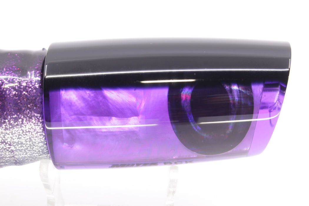 Moyes Lures Purple MOP Black Back Taxi Eyes B.C.K. 14" 11oz Skirted Purple Aurora