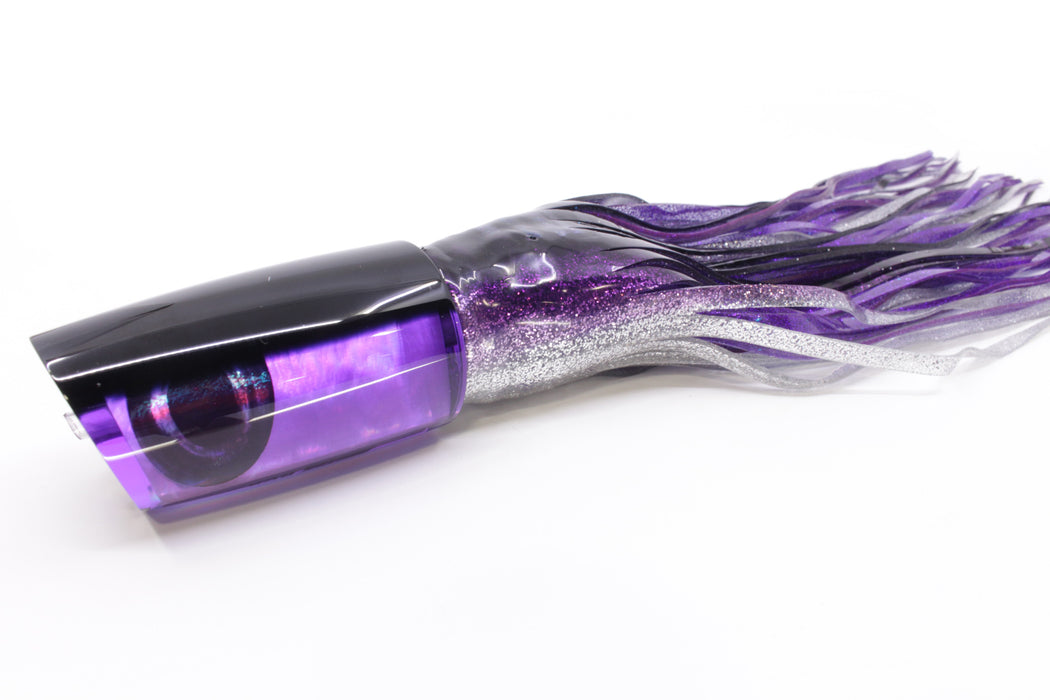 Moyes Lures Purple MOP Black Back Taxi Eyes B.C.K. 14" 11oz Skirted Purple Aurora