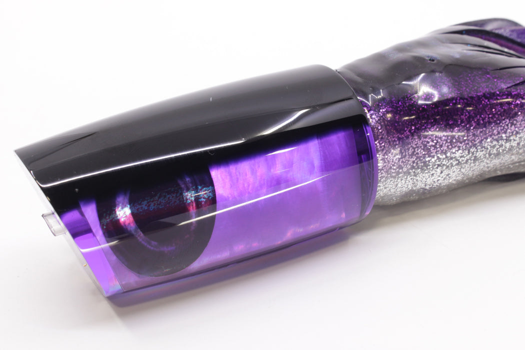 Moyes Lures Purple MOP Black Back Taxi Eyes B.C.K. 14" 11oz Skirted Purple Aurora