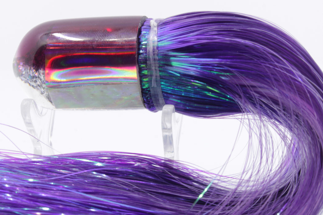 Marlin Magic Lures White MOP Purple Back Jumbo AP Bullet 9" 6oz Strobez Purple/White