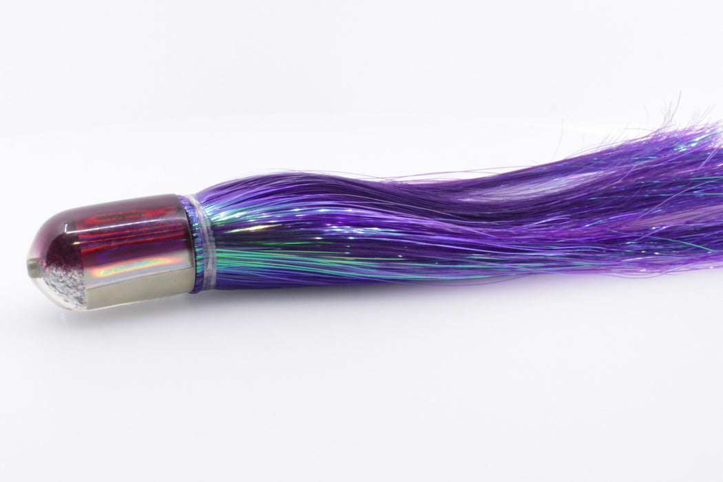 Marlin Magic Lures White MOP Purple Back Jumbo AP Bullet 9" 6oz Strobez Purple/White