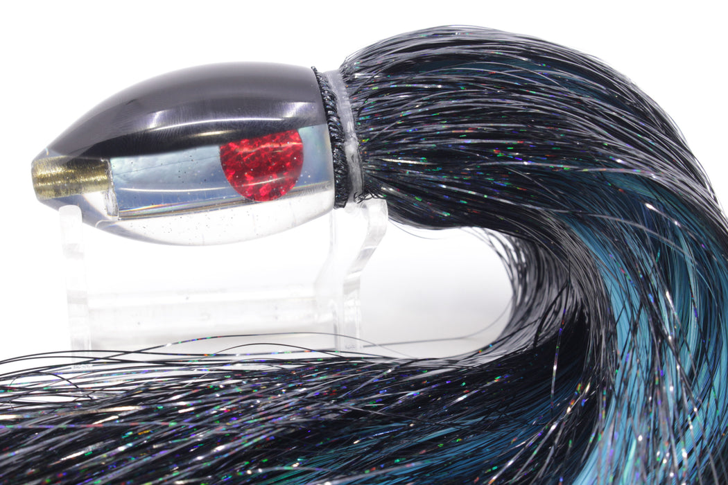 Marlin Magic Lures Tahitian MOP Black Back Teardrop AP Bullet 7" 2.8oz Strobez Black