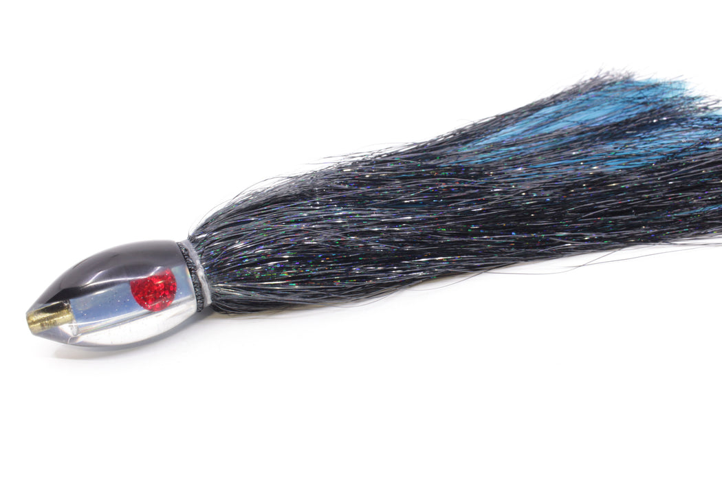 Marlin Magic Lures Tahitian MOP Black Back Teardrop AP Bullet 7" 2.8oz Strobez Black