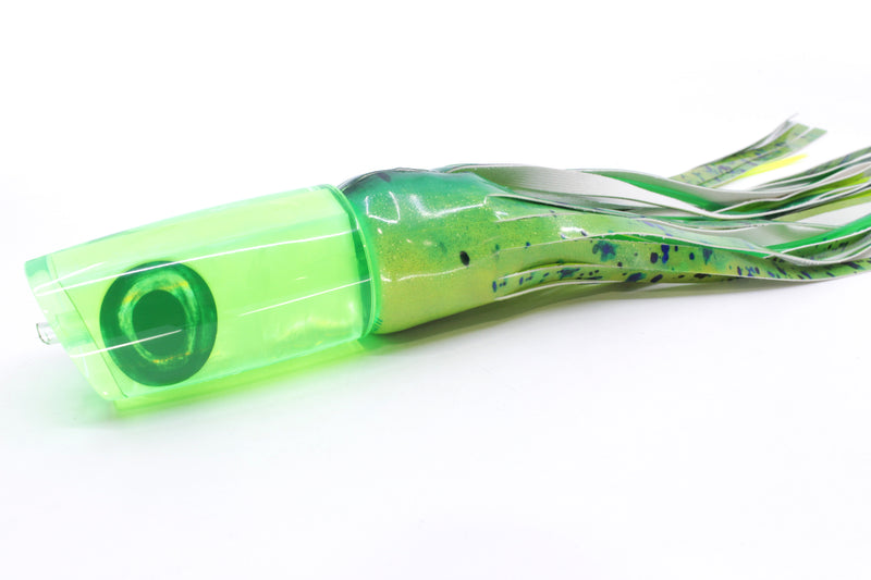 Moyes Lures Chartreuse MOP Taxi Eyes B.C.K. 14" 9.2oz Fire Tailz Vinyl Mahi