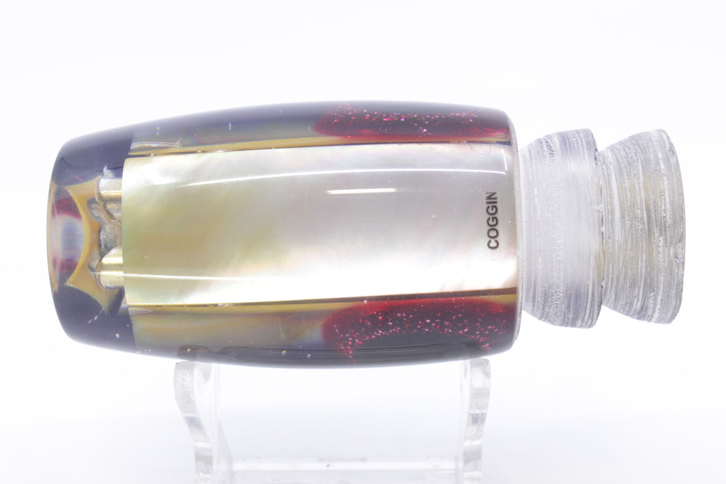 Coggin Lures Golden MOP Purple-Black Back 4-Hole Copalure Invert 12" 8oz