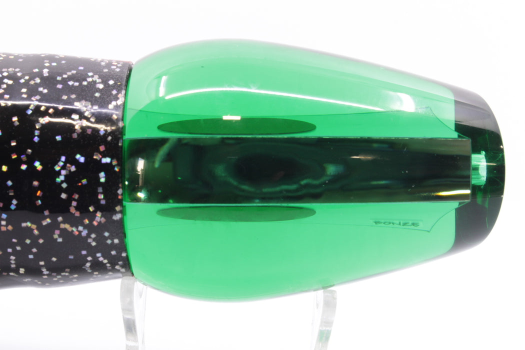 Bonze Lures Green Mirrored Sugar Daddy 14" 16.5oz Black/Green-Blue