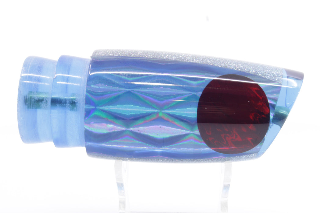 Koya Lures Ice Blue Rainbow Diamond Red Eyes Medium Poi Dog 14" 7.5oz