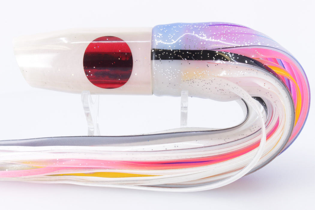 Tanigawa Lures Strawberry Pearl Red Eyes Plunger 9" 6.4oz Skirted Gay Bob