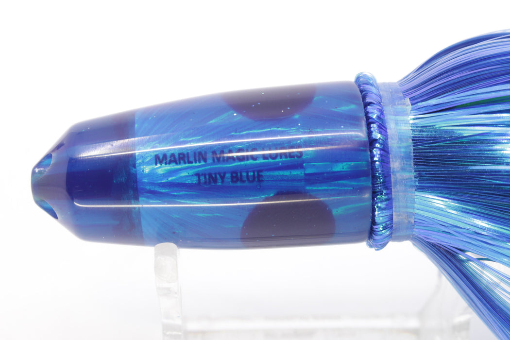 Marlin Magic Lures Blue Rainbow Starburst Tiny Blue Jet 7" 3.5oz Strobez Blue/Green