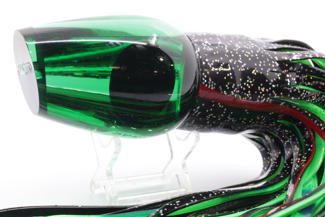 Bonze Lures Green Mirrored Sugar Daddy 14" 16.5oz Black/Green-Blue