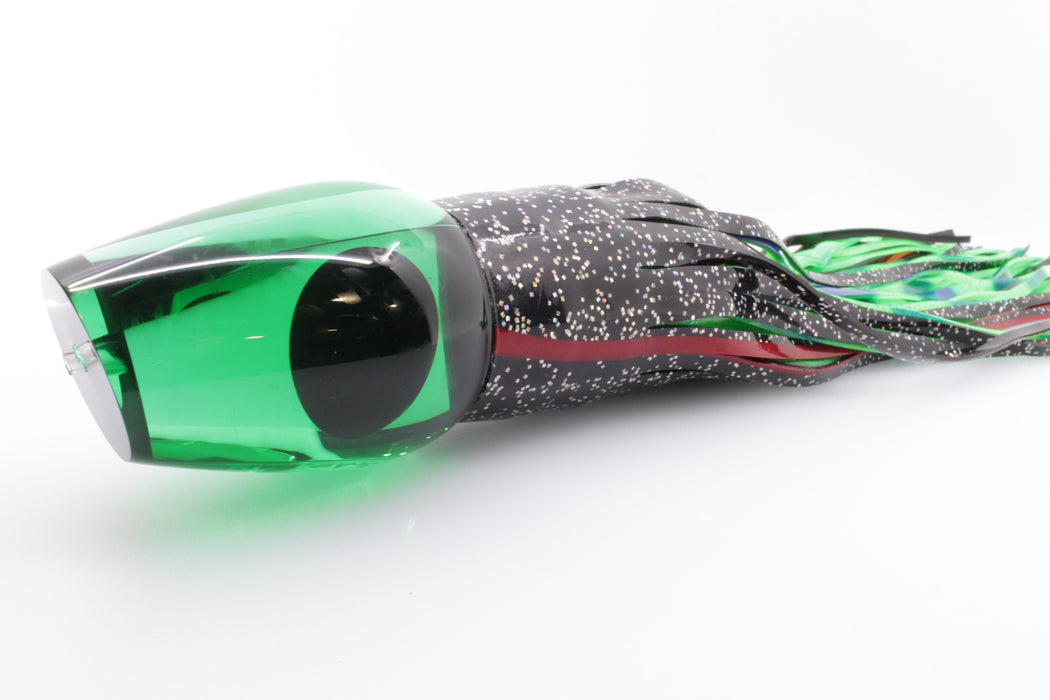 Bonze Lures Green Mirrored Sugar Daddy 14" 16.5oz Black/Green-Blue