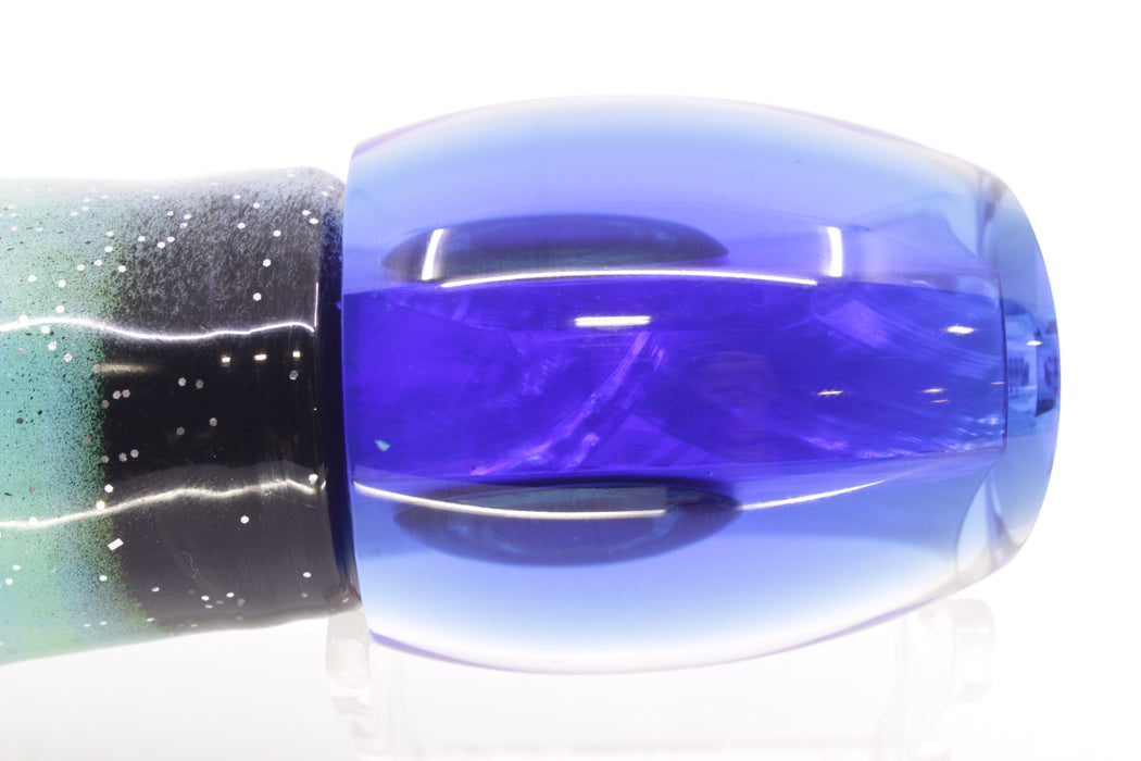 Moyes Lures White MOP Blue Back Medium Blaster 12" 8oz Skirted Fruit Salad