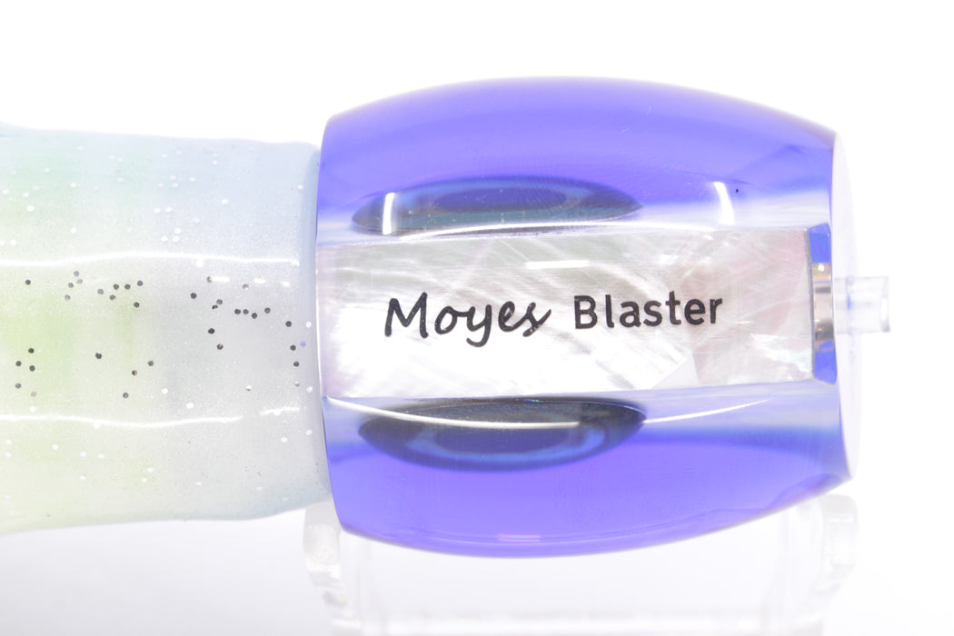Moyes Lures White MOP Blue Back Medium Blaster 12" 8oz Skirted Fruit Salad