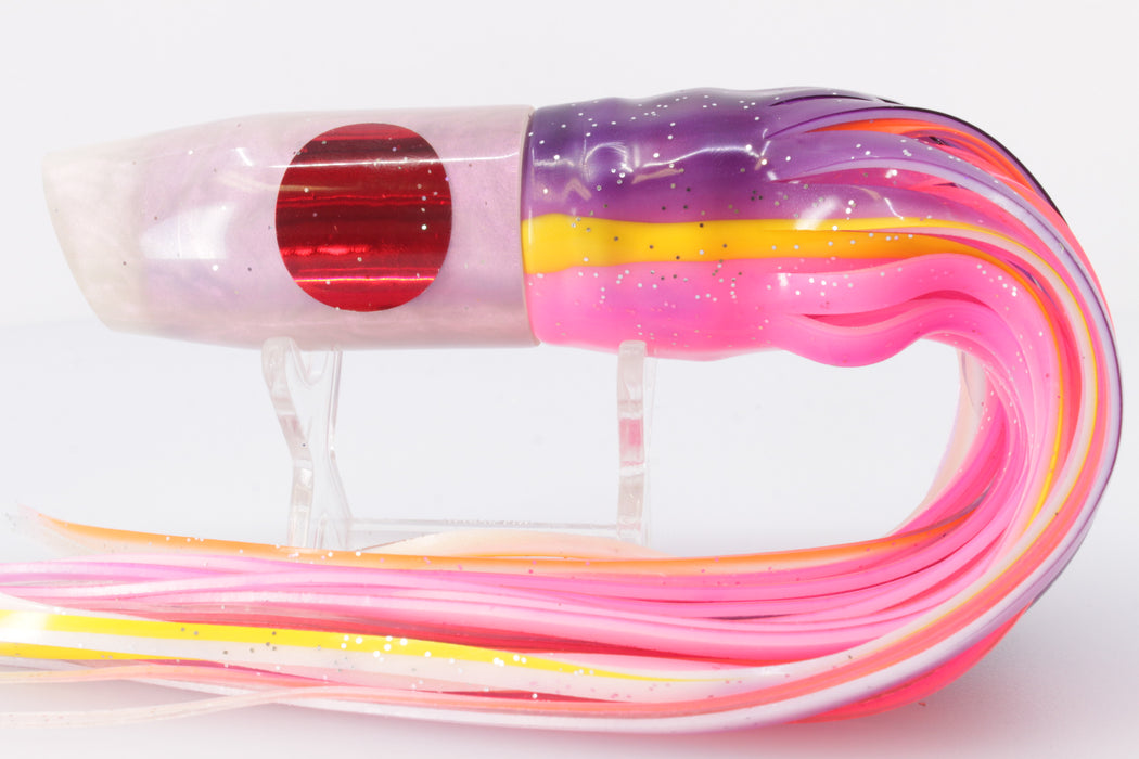 Tanigawa Lures Lavender Pearl Red Eyes Plunger 9" 6.4oz Skirted