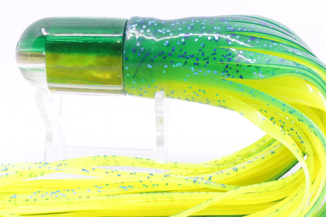 Marlin Magic Lures Lime Green MOP Green Back Jumbo AP Jet 9" 7oz Skirted