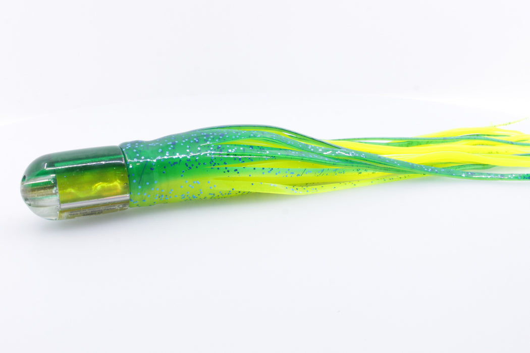 Marlin Magic Lures Lime Green MOP Green Back Jumbo AP Jet 9" 7oz Skirted