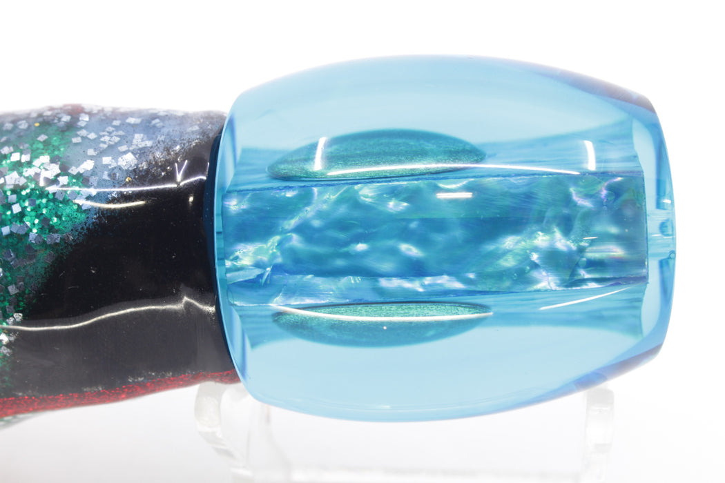 Moyes Lures Ice Blue Awabi Taxi Eyes Medium Blaster 12" 8oz Skirted Evil