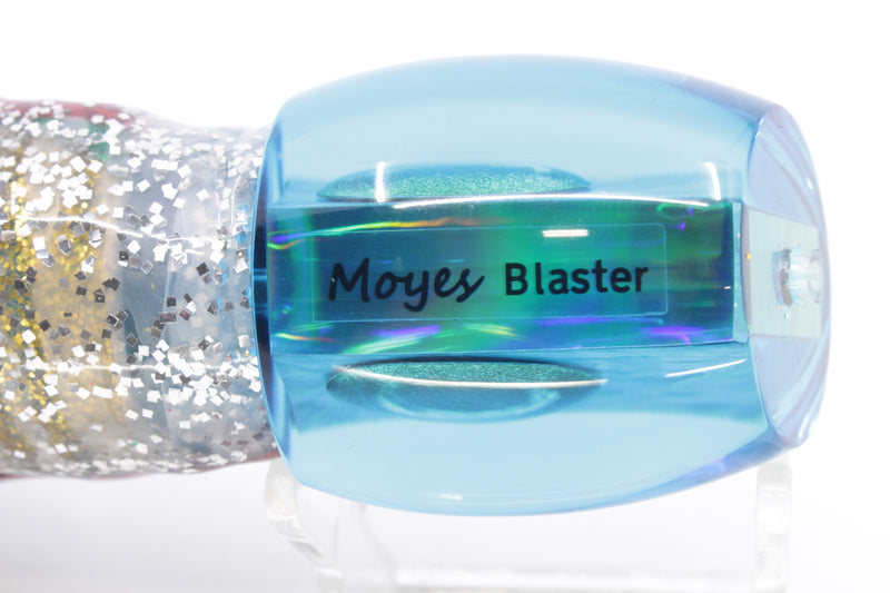 Moyes Lures Ice Blue Awabi Taxi Eyes Medium Blaster 12" 8oz Skirted Evil