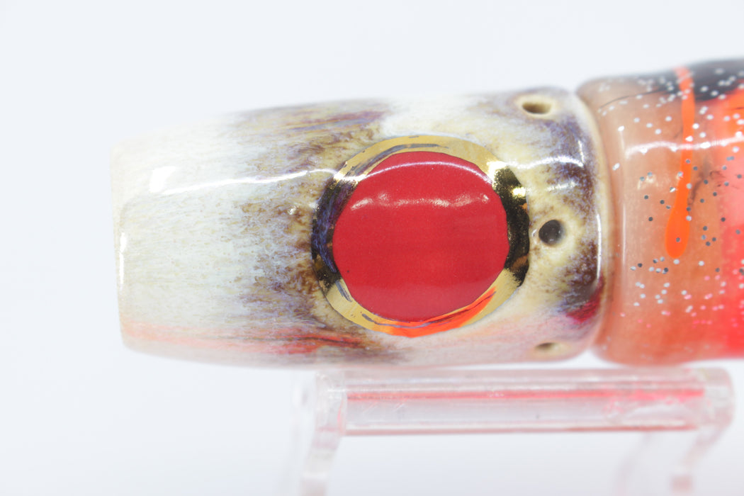 Mark White Lures Texas Turd Smoker 9" 5oz Skirted Root Beer-Petrolero/Pink