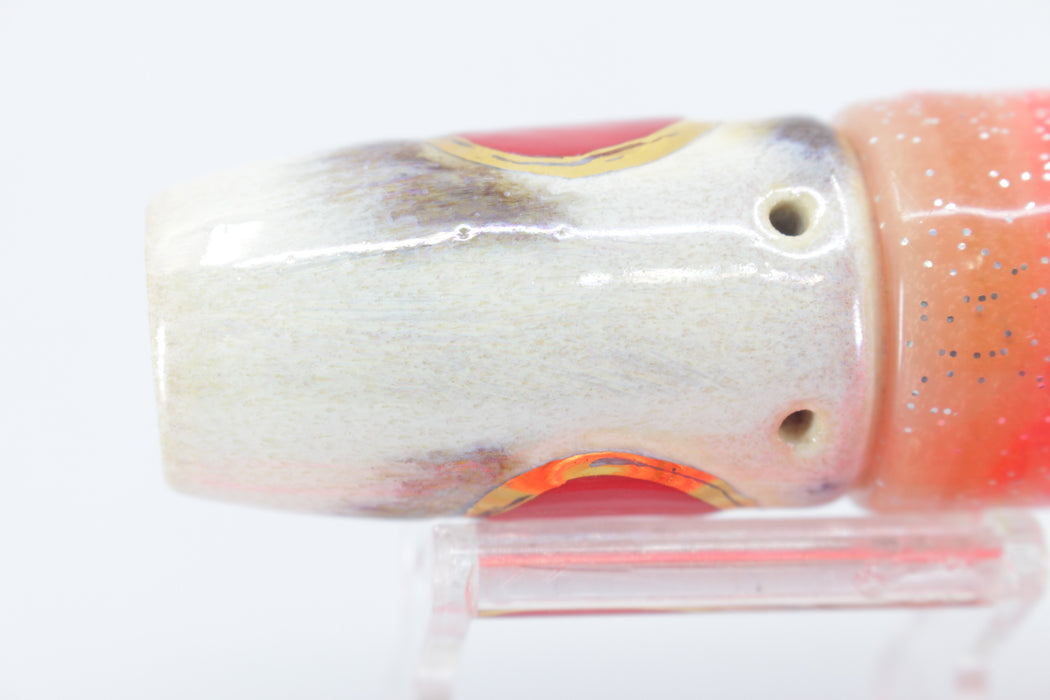 Mark White Lures Texas Turd Smoker 9" 5oz Skirted Root Beer-Petrolero/Pink