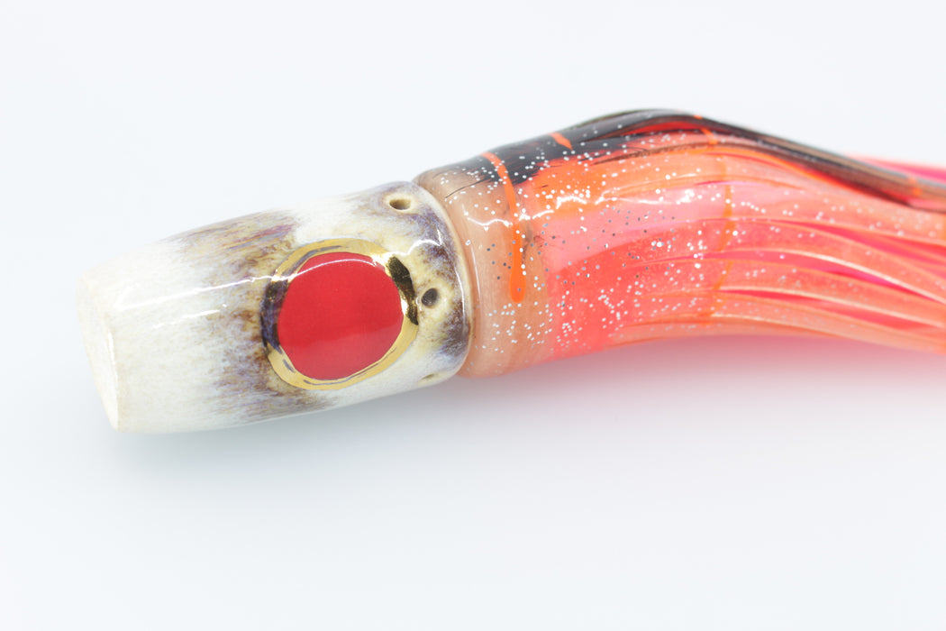 Mark White Lures Texas Turd Smoker 9" 5oz Skirted Root Beer-Petrolero/Pink